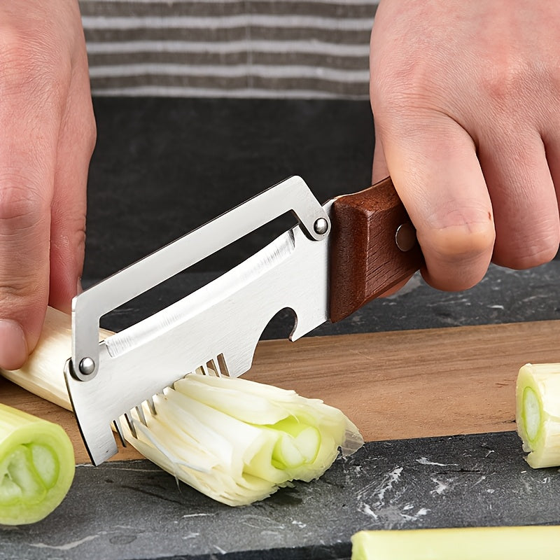 3-in-1 Stainless Steel Vegetable Peeler Set, 2-Piece Manual Kitchen Tools with Potato Peeling, Vegetable Slicing and Bottle Opener Functions for Home Cooking