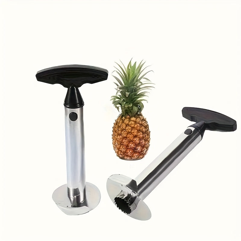 Pineapple Corer and Slicer with Listed Stainless Steel Design, Green Handle or Stainless Steel Options for Fresh Fruit Preparation and Home Kitchen Snacks