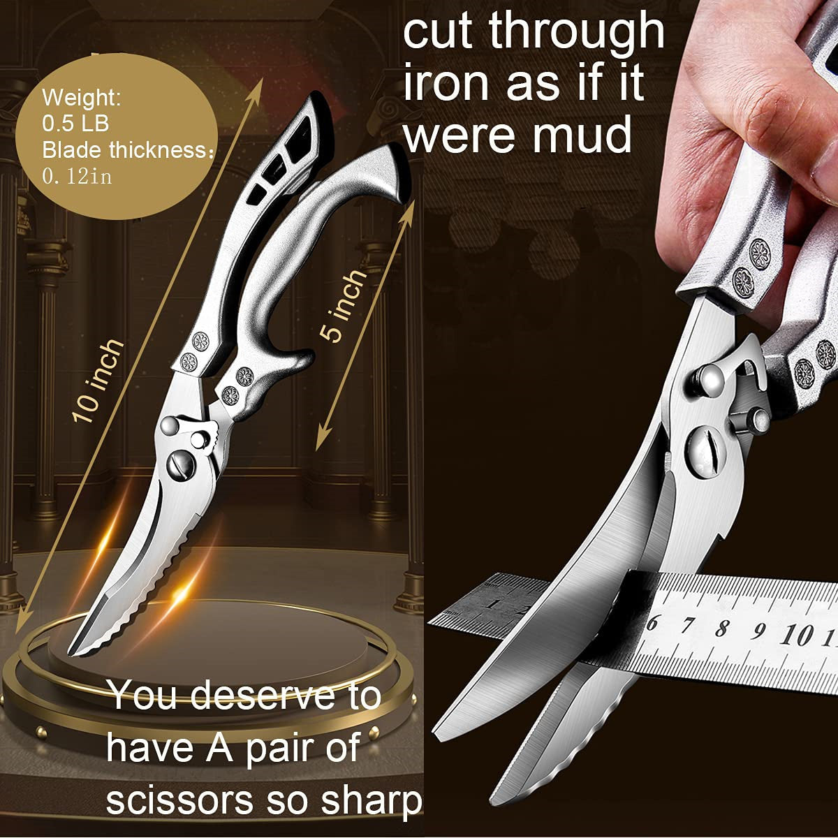 Kitchen Chef Knife Set for Everyday Food Preparation, Listed 5Cr15MoV Steel Blades with PP Handles in Black 3- or 6-Piece and Brown 7-Piece Options