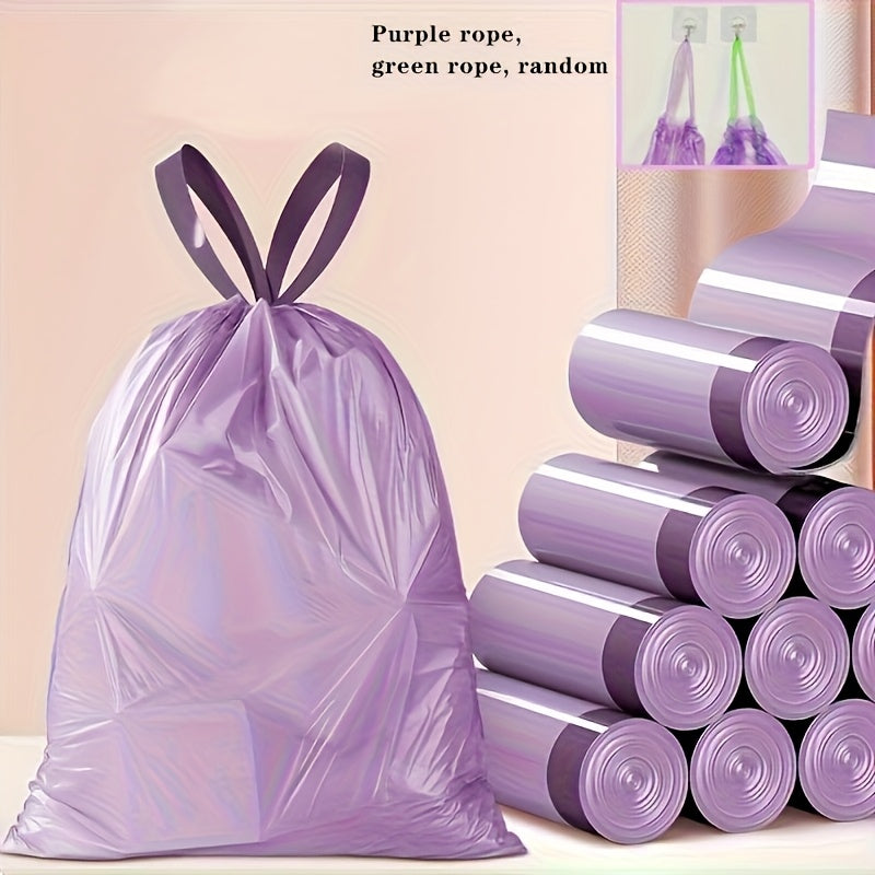 4 Gallon Drawstring Trash Bags, 98-Count Small Plastic Wastebasket Liners in White, Pink, Red or Purple for Bathroom, Bedroom and Office Cleanup