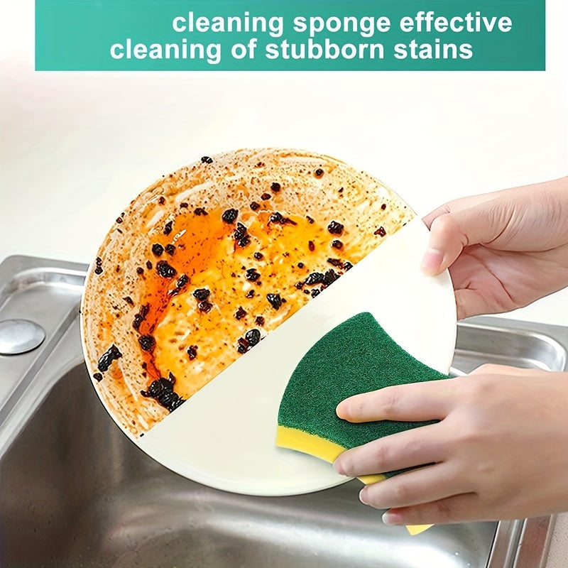 Melamine Foam Cleaning Sponges 8-Pack with Double-Sided Design for Compatible Kitchen and Bathroom Surfaces, Household Scrubbing Pads for Everyday Cleanup