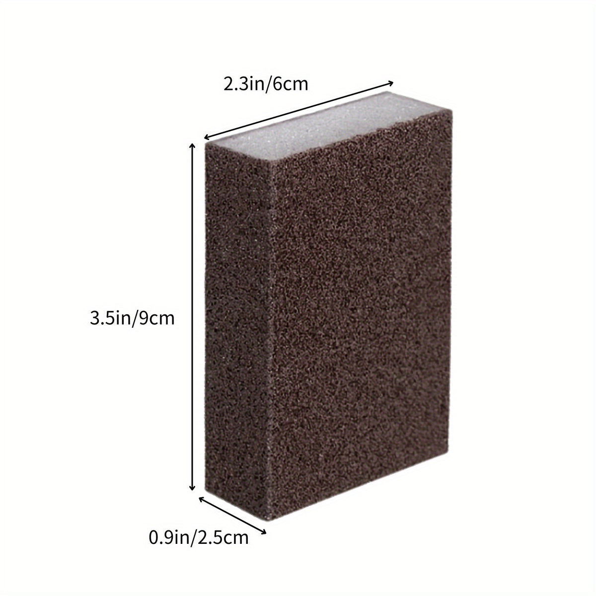Emery Scouring Sponge Set of 5 for Manual Kitchen Scrubbing, Abrasive Cleaning Pads for Compatible Cookware Surfaces and Targeted Stain, Rust or Scale Cleanup