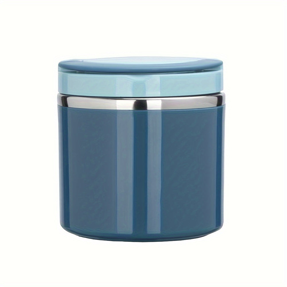 Stainless Steel Lunch Box with Handle, 630ml Green or Blue Bento Container with Listed Stackable Design for Office Meals, School Lunches and Picnic Packing