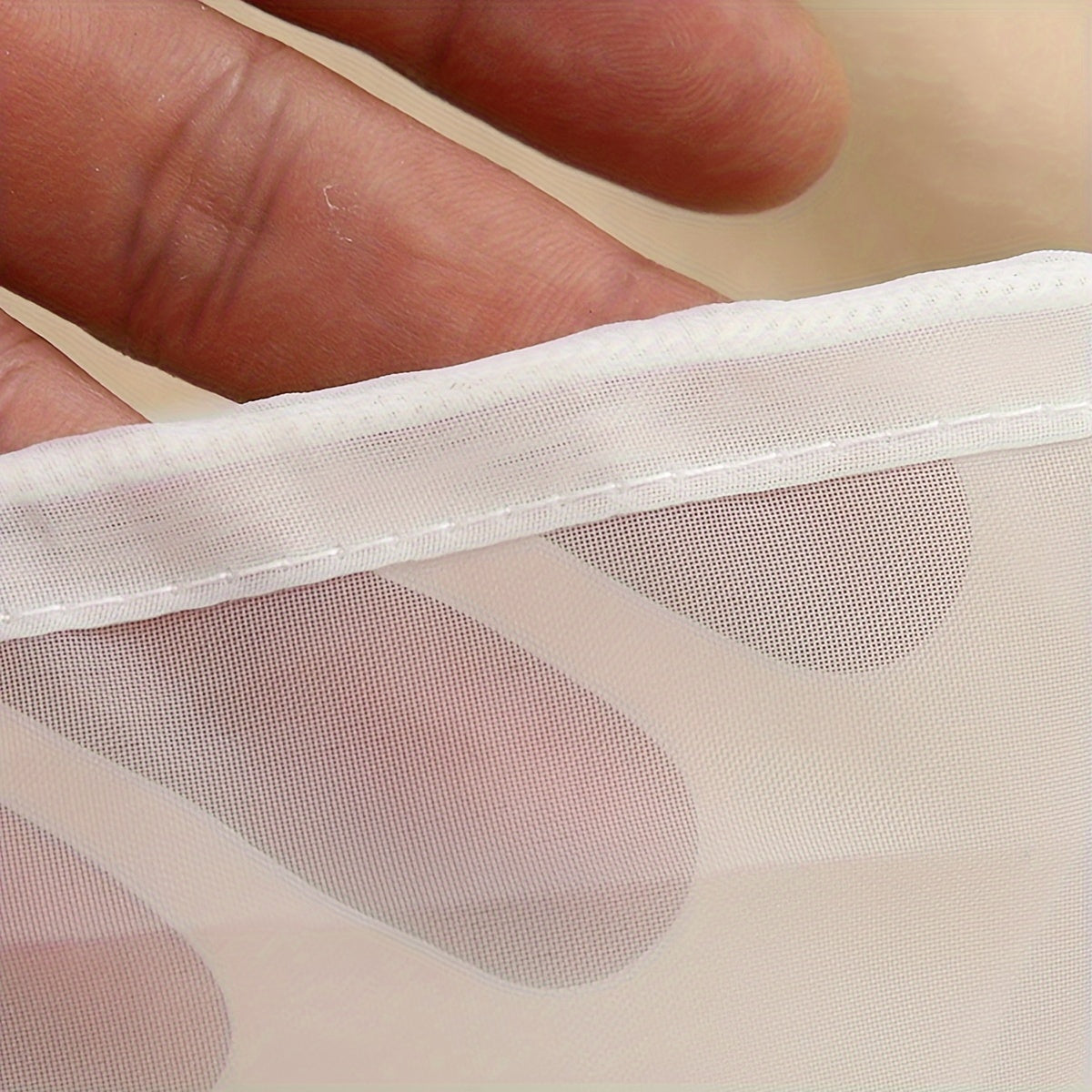 Wide Mouth Reusable Filter Bag, One White Fine Mesh Beverage Strainer for Coffee, Juice, Soy Milk and Home Kitchen Drink Preparation