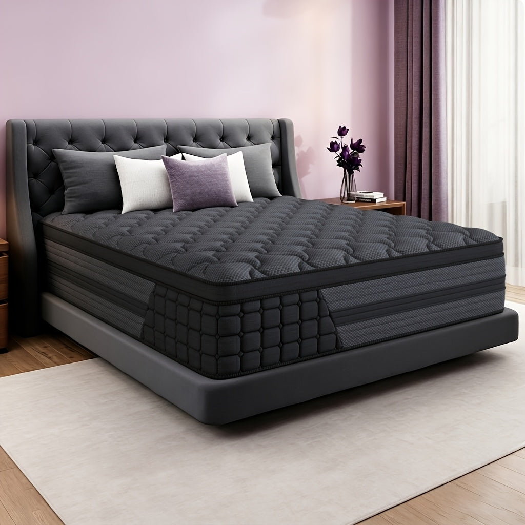 European Top Gel Memory Foam Mattress with Listed Medium Firm Feel, 8, 10, 12 and 14-Inch Model Options in Twin, Full, Queen and King Sizes