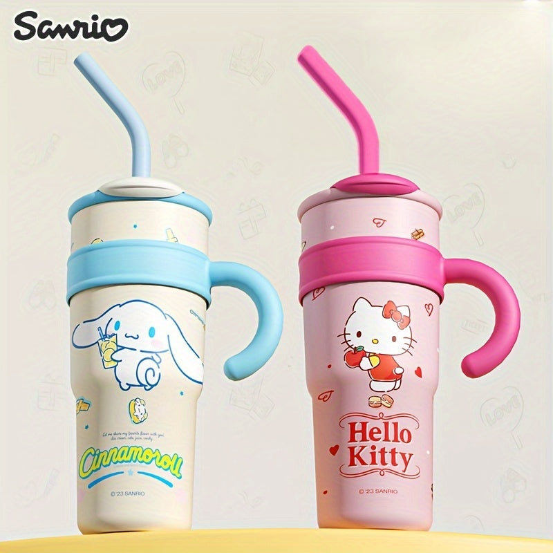 Hello Kitty Insulated Tumbler, Double-Wall 304 Stainless Steel Drinkware with 700ml and 1200ml Options and Named Character Styles for Hot and Cold Beverages