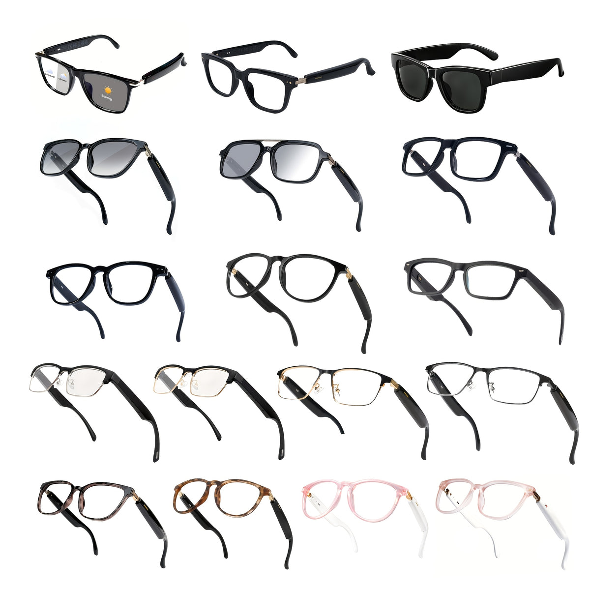 Audio Translation Glasses with Listed 160-Language Translation, GPT Chat, Music and Calls, Photochromic, Color-Changing and Anti-Blue Light Lens Options