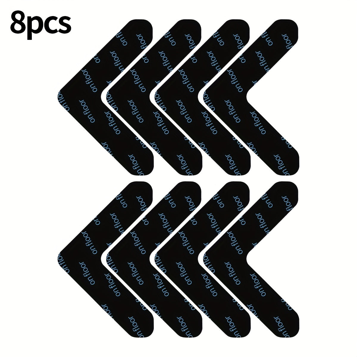 Rug Corner Grippers with Reusable Washable Design, Area Rug Tape in 4, 8, 20 or 30-Piece Packs to Help Hold Compatible Rugs in Place and Flatten Curled Corners