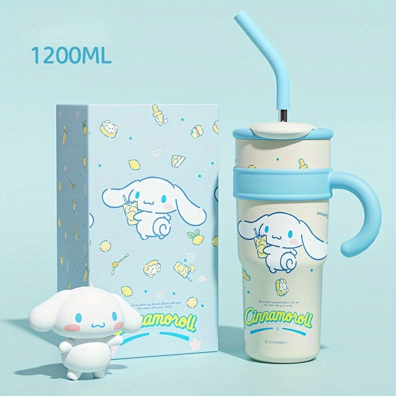 Hello Kitty Insulated Tumbler, Double-Wall 304 Stainless Steel Drinkware with 700ml and 1200ml Options and Named Character Styles for Hot and Cold Beverages