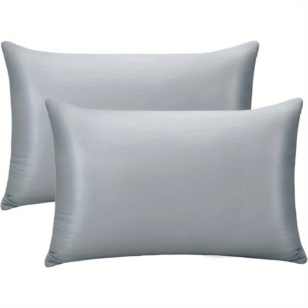 Cooling Pillowcases 2-Pack for Hot Sleepers, Machine-Washable Pillow Covers in Listed 19.69 x 25.98-Inch Standard Size with Five Bedroom Color Options