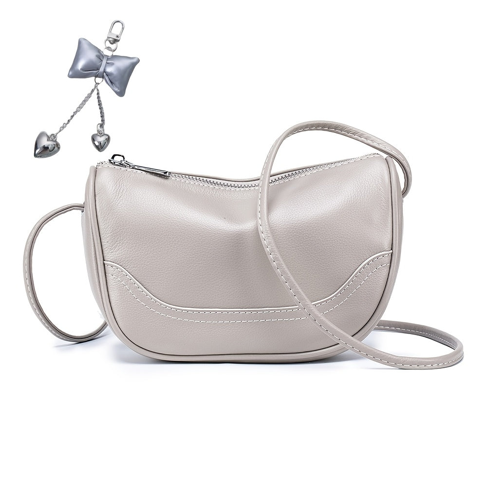 Leather Organizer Crossbody Bag with Listed Smartphone Pockets, Everyday Handbag Purse in Thirteen Color and Style Options for Errands and Travel