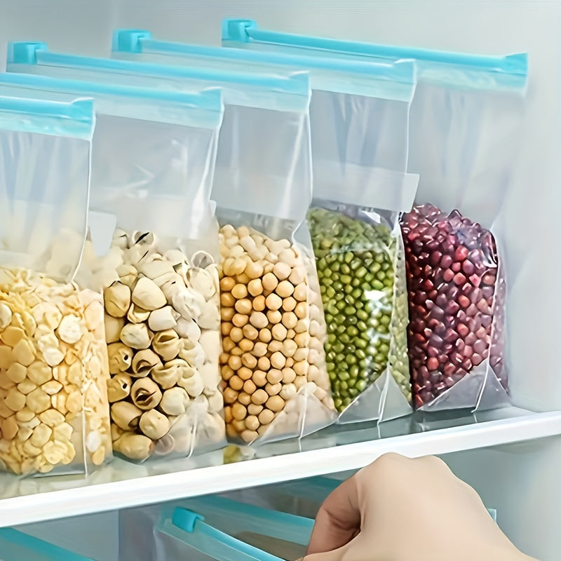 Mixed-Size Zipper Food Storage Bags with Large, Medium and Small Assortments in 40, 50 or 60-Piece Packs for Kitchen Ingredient Sorting and Organization