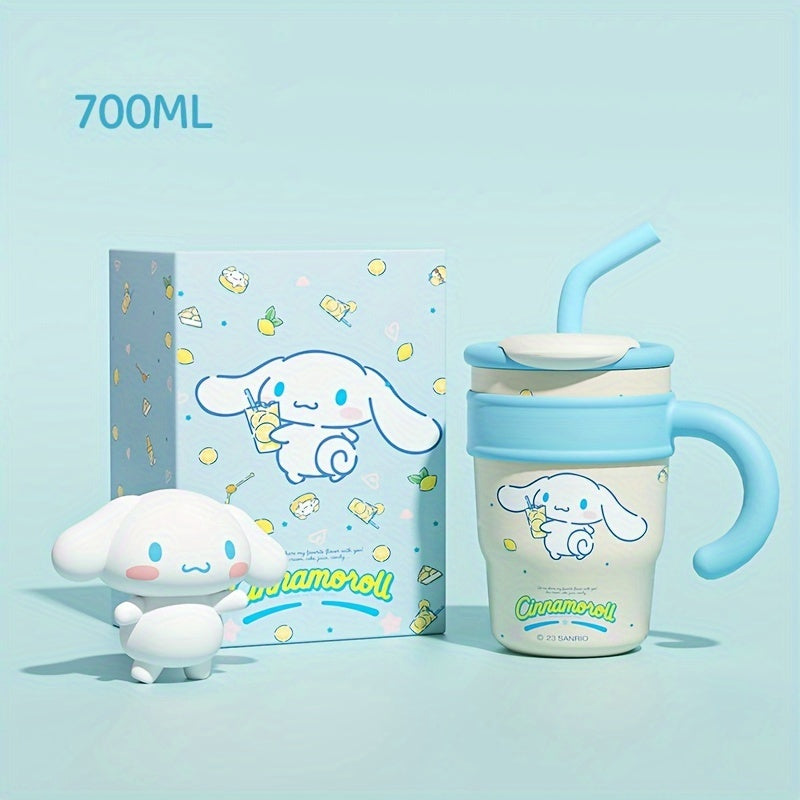 Hello Kitty Insulated Tumbler, Double-Wall 304 Stainless Steel Drinkware with 700ml and 1200ml Options and Named Character Styles for Hot and Cold Beverages