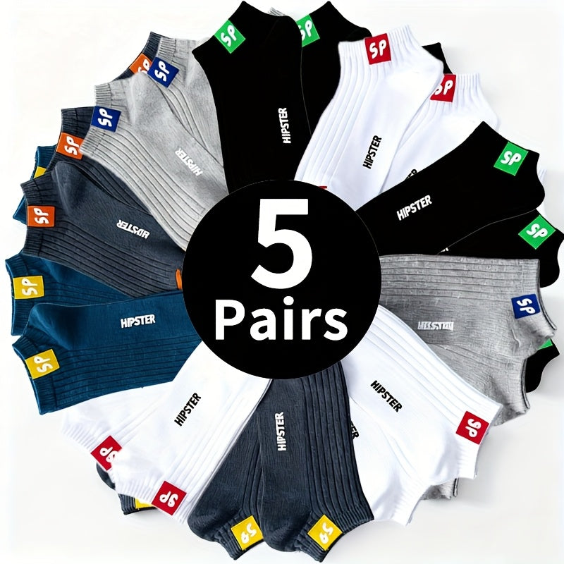 Men's Athletic Crew Socks Multipack in Mixed Colors, 5, 10, 20 or 40 Pairs with Shield and Mountain Design References for Sports and Everyday Casual Outfits