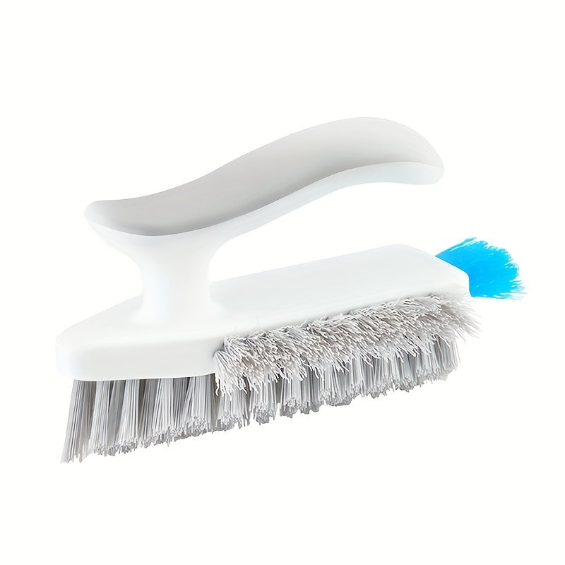 Crevice Cleaning Brush with Scraping Strip, 2-in-1 Household Tool for Compatible Bathroom Corners and Floor Gaps in Green or White Single-Brush Options