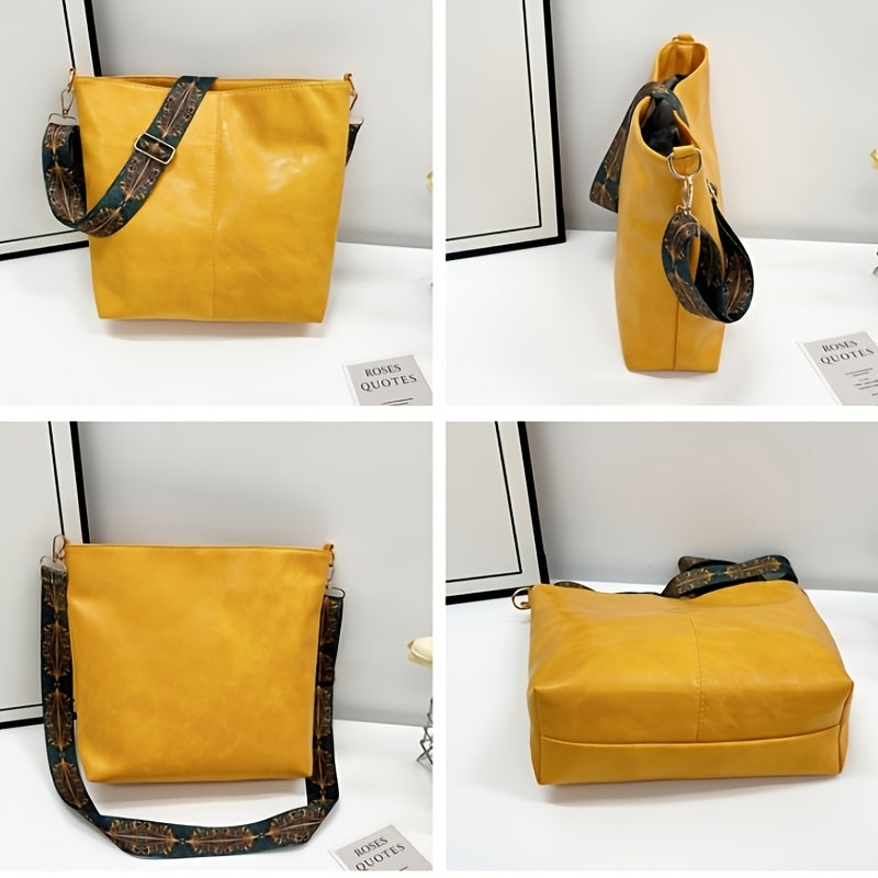 Bohemian Hobo Crossbody Bag for Women with Geometric Strap and Hamsa Hand/Evil Eye Pendant, Large-Capacity Retro Shoulder Handbag in 11 Colors