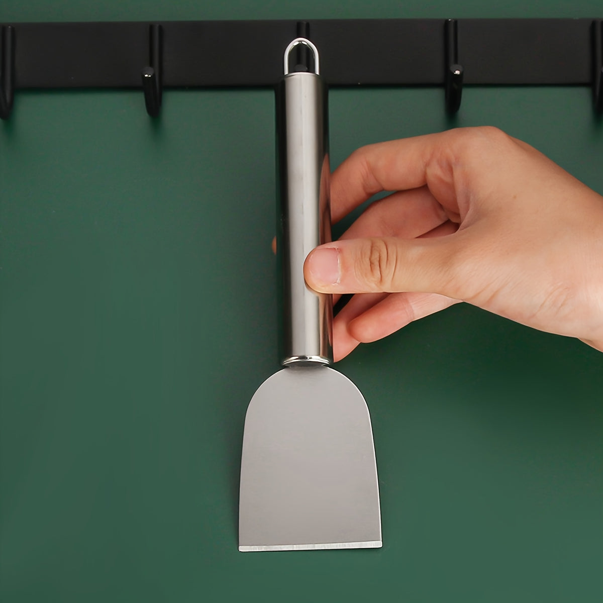 Stainless Steel Cleaning Scraper, Single Handheld Grime Removal Tool for Stubborn Residue and Grease on Compatible Household Surfaces During Routine Cleaning