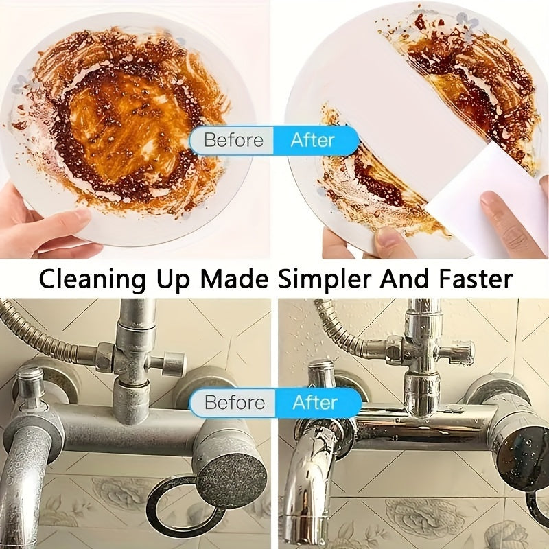 Melamine Sponge Eraser Pads in 2, 6 or 12 Piece Packs, Household Foam Scrubbers for Compatible Kitchen Sinks, Bathroom Fixtures, Floors and Walls