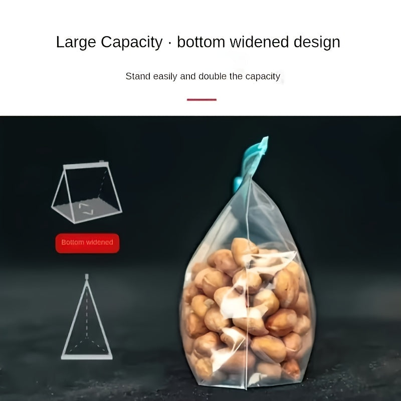 Mixed-Size Zipper Food Storage Bags with Large, Medium and Small Assortments in 40, 50 or 60-Piece Packs for Kitchen Ingredient Sorting and Organization