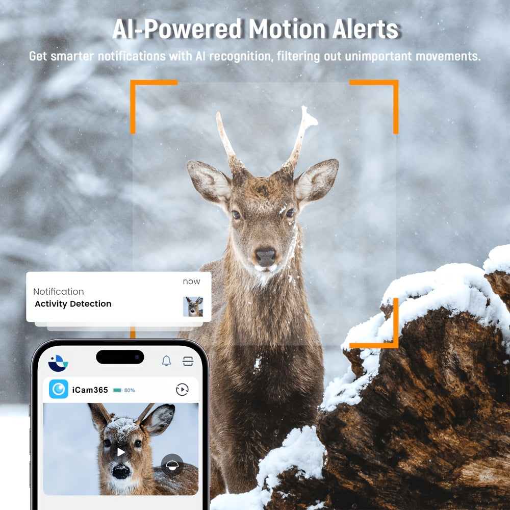 No-WiFi 4G LTE Solar Security Camera with Listed 5MP Imaging, 360-Degree Live View, Night Vision and Two-Way Audio, One- or Two-Camera Outdoor Options