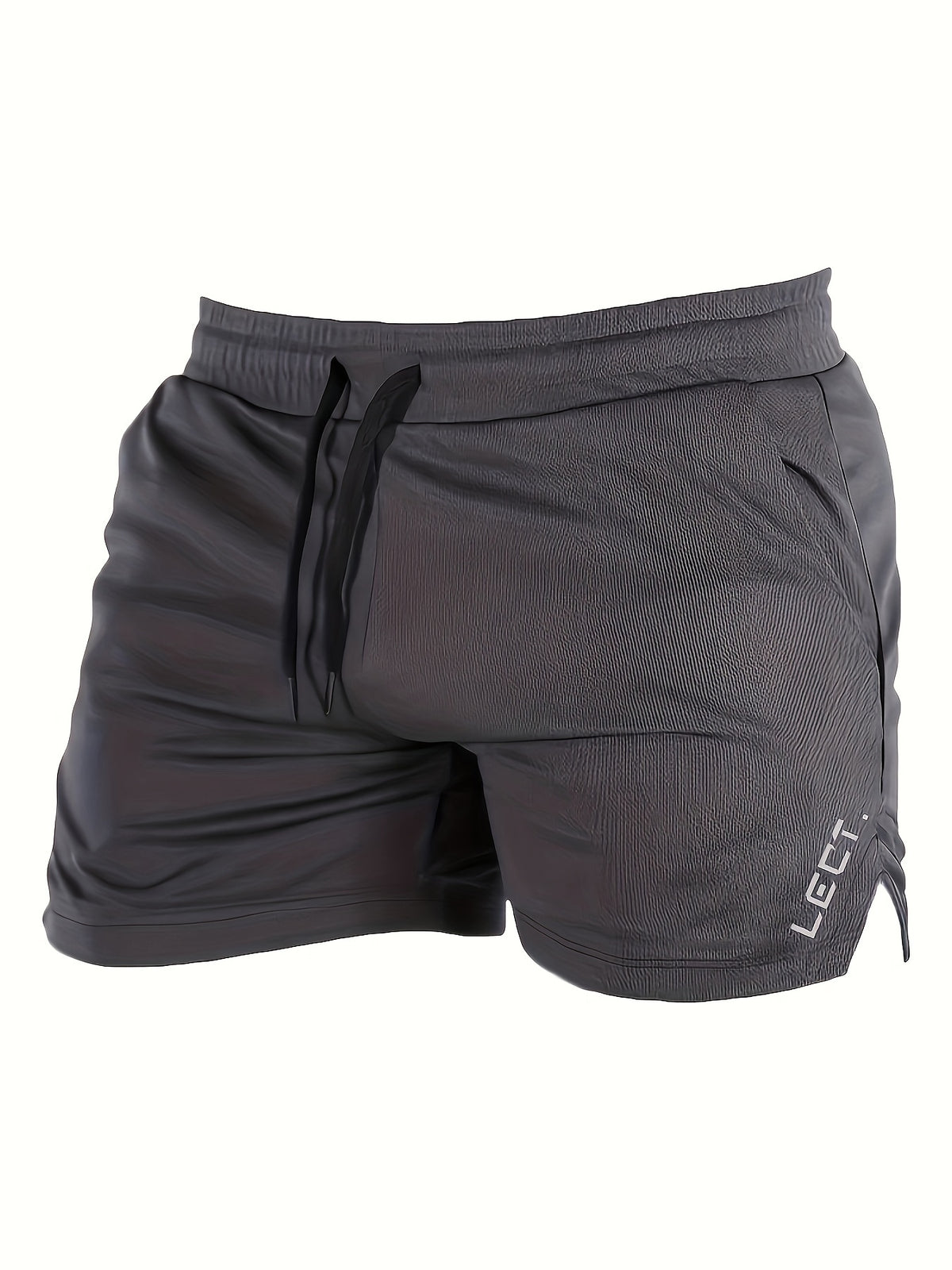 Men's Three-Quarter Fitness Shorts with Slim Stretch Styling, Lightweight Workout Pants for Running and Gym Routines in Black, Grey or Olive Green, S–XL