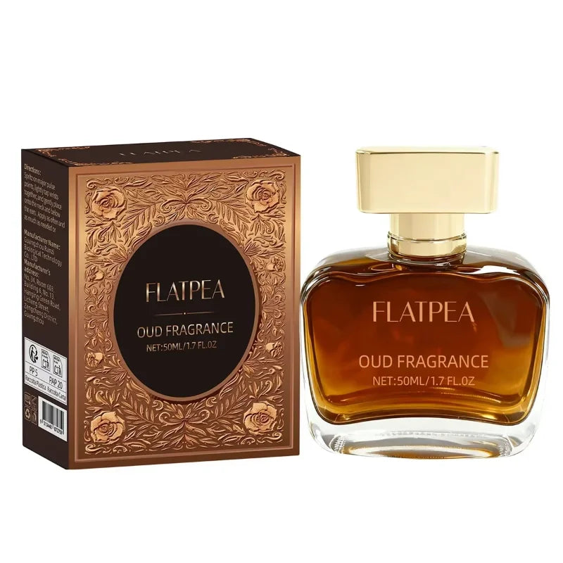 Woody Men's Eau de Toilette with Listed Musk, Oud and Cedarwood Notes, Arabian-Style Perfume in 50ml and 100ml Options for Daily Wear and Gifts