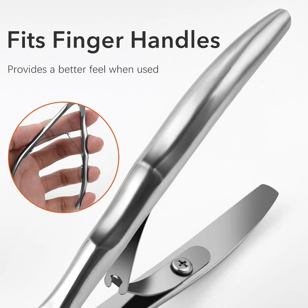 Straight Blade Toenail Clipper in Silver, Single Manual Nail Trimming Tool for Adult Personal Grooming, At-Home Pedicure and Manicure Care Routines