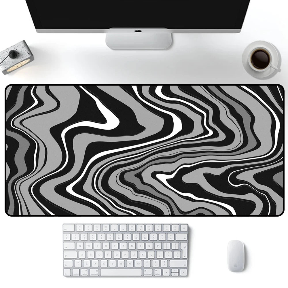 Strata Liquid Mouse Pad by Mairuige, Rubber Desk Mat in Five Sizes up to 900 x 400 mm for Gaming Stations, Computer Desks and Home Offices