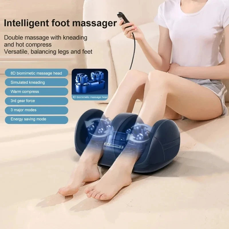 Electric Foot and Leg Massager with EU Plug, Ivory or MULTI Options and Listed Warm-Sole Reference for Instruction-Guided At-Home Personal Massage Routines