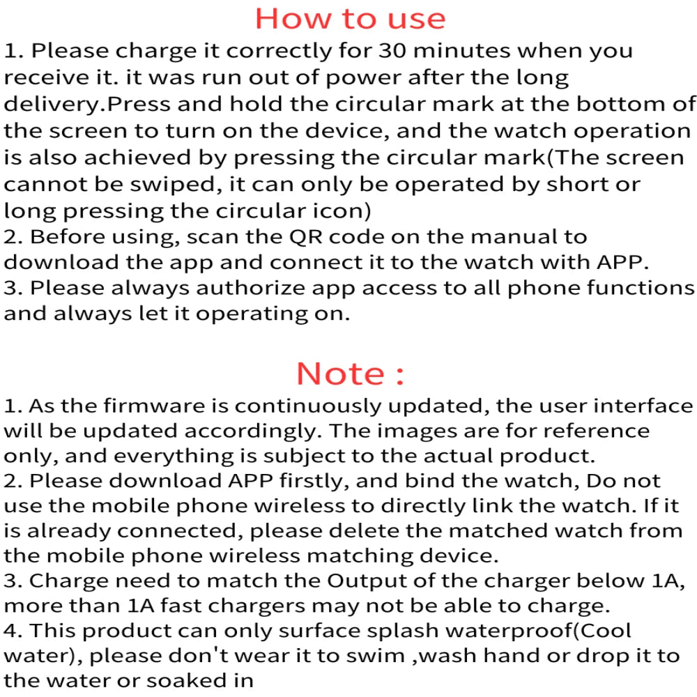 Y68 and 116Plus Fitness Smart Watch with Silicone Wristband, Circular Touch-Button Control and App Setup, Everyday Activity Tracking and Message Reminder References