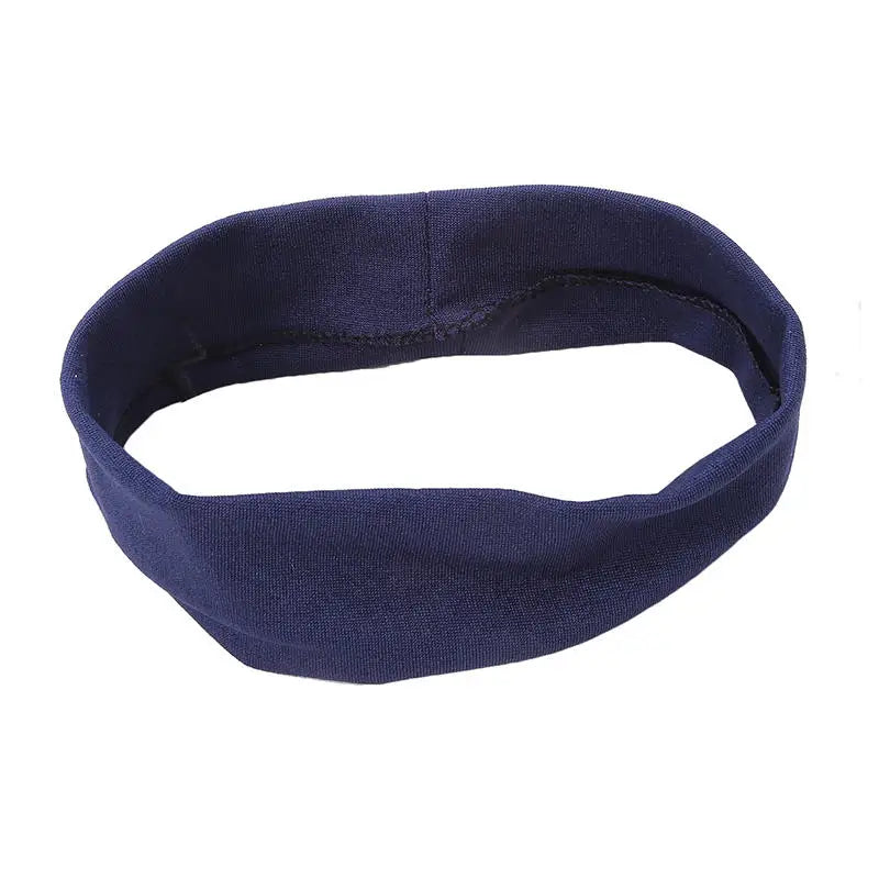 Elastic Sports Headbands for Women, Seven-Piece Stretchy Cloth Hairband Set in Black, Pink, Grey or Style Selections for Yoga, Running and Casual Hair Styling