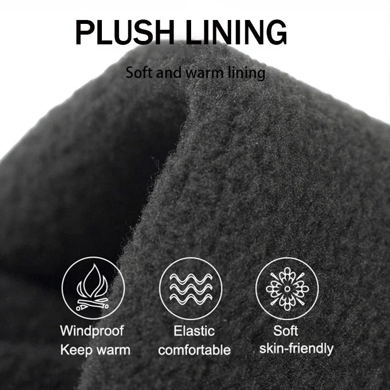 Winter Touchscreen Gloves for Men and Women, Cold Weather Cycling, Running and Hiking Handwear in Gray or Black with M, L and XL Size Options