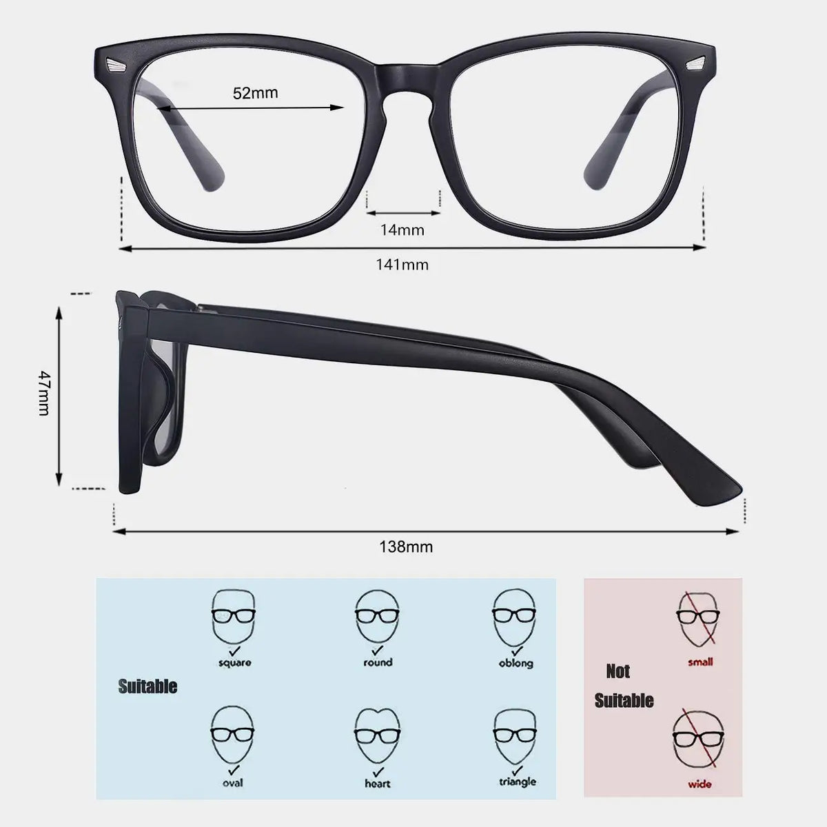 Blue Light Filter Glasses Three-Piece Set for Women and Men, Computer and Gaming Eyewear Accessories for Office Outfits, TV Viewing and Everyday Screen Routines