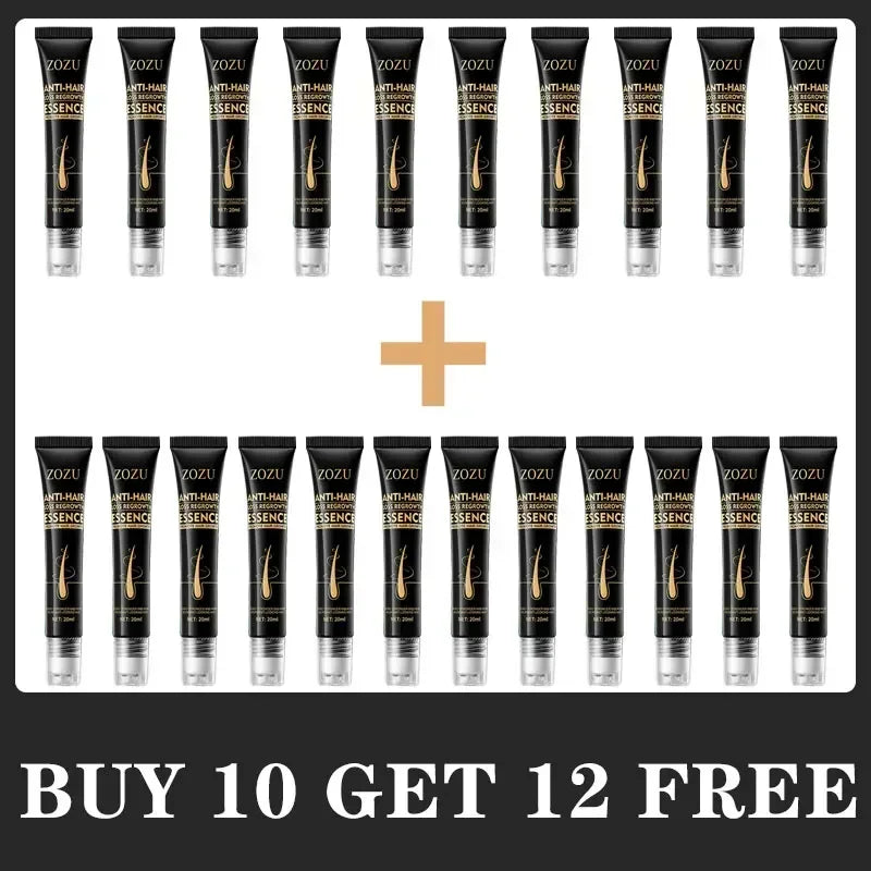 Scalp Massage Hair Oil with Biotin Reference and Bead Applicator, Men's Cosmetic Hair Care Serum in 1, 3, 5, 10 or 22-Piece Purchase Options