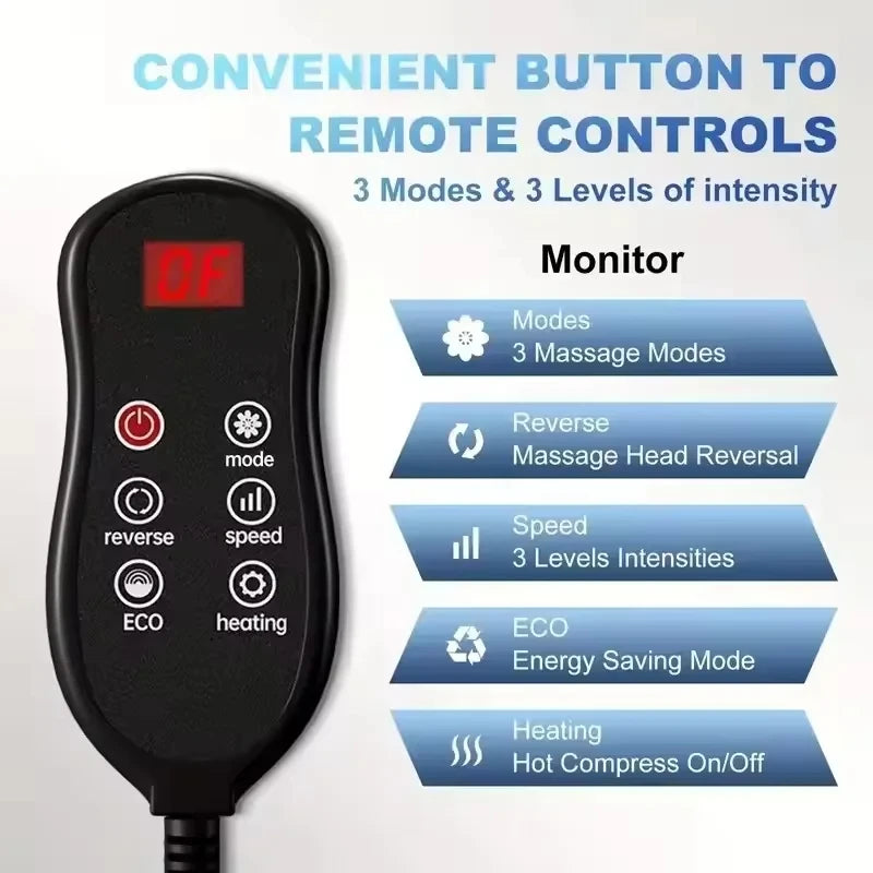Electric Foot and Leg Massager with EU Plug, Ivory or MULTI Options and Listed Warm-Sole Reference for Instruction-Guided At-Home Personal Massage Routines