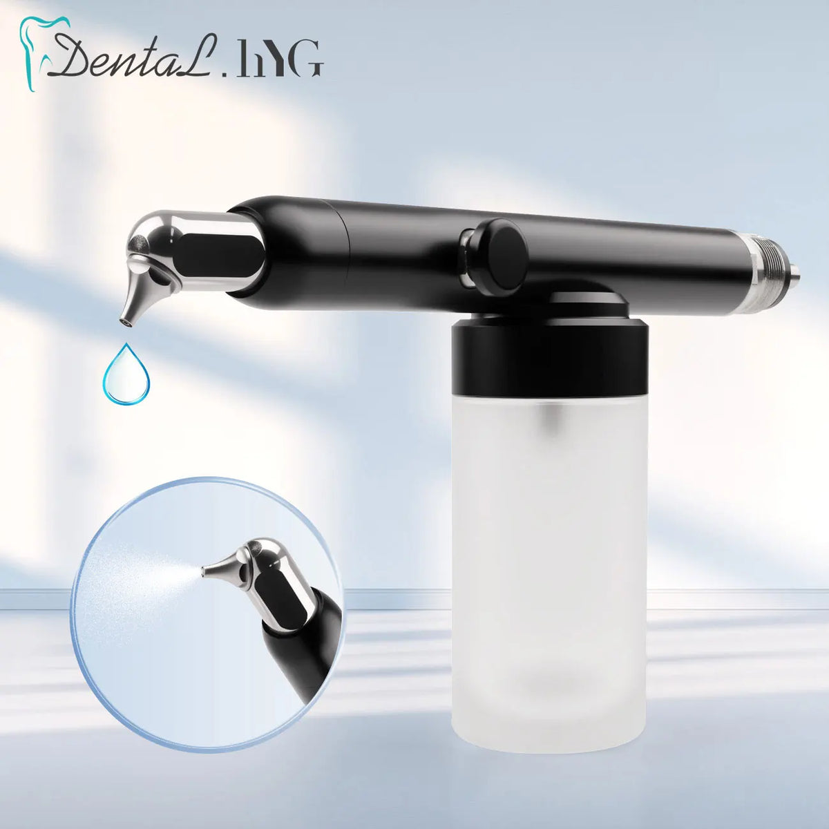 Dental Micro Blaster Air Polisher with Aluminum Oxide Sandblasting Reference, 2-Hole or 4-Hole Connections in With-Water and No-Water Equipment Options