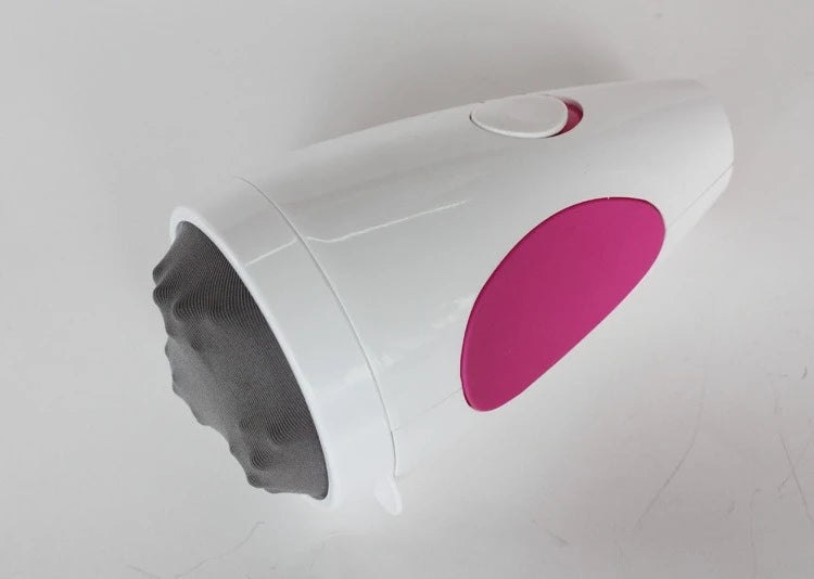 Electric Roller Body Massager in White with 3D Kneading Wheel Design, ABS and Silicone Construction for Adult At-Home Personal Care Routines