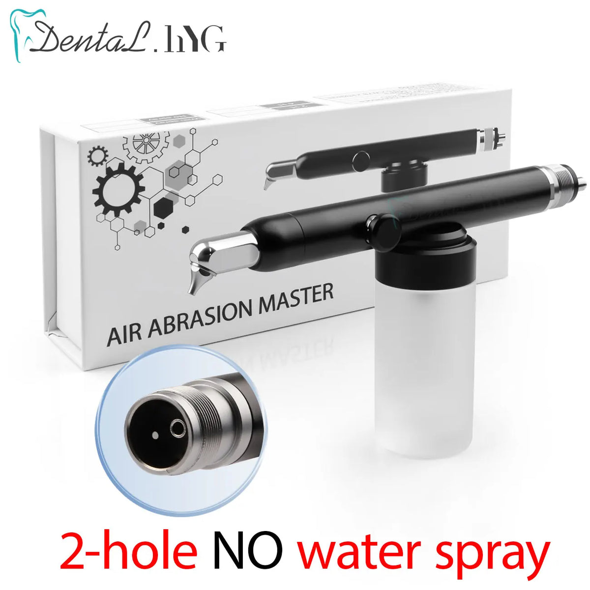 Dental Micro Blaster Air Polisher with Aluminum Oxide Sandblasting Reference, 2-Hole or 4-Hole Connections in With-Water and No-Water Equipment Options