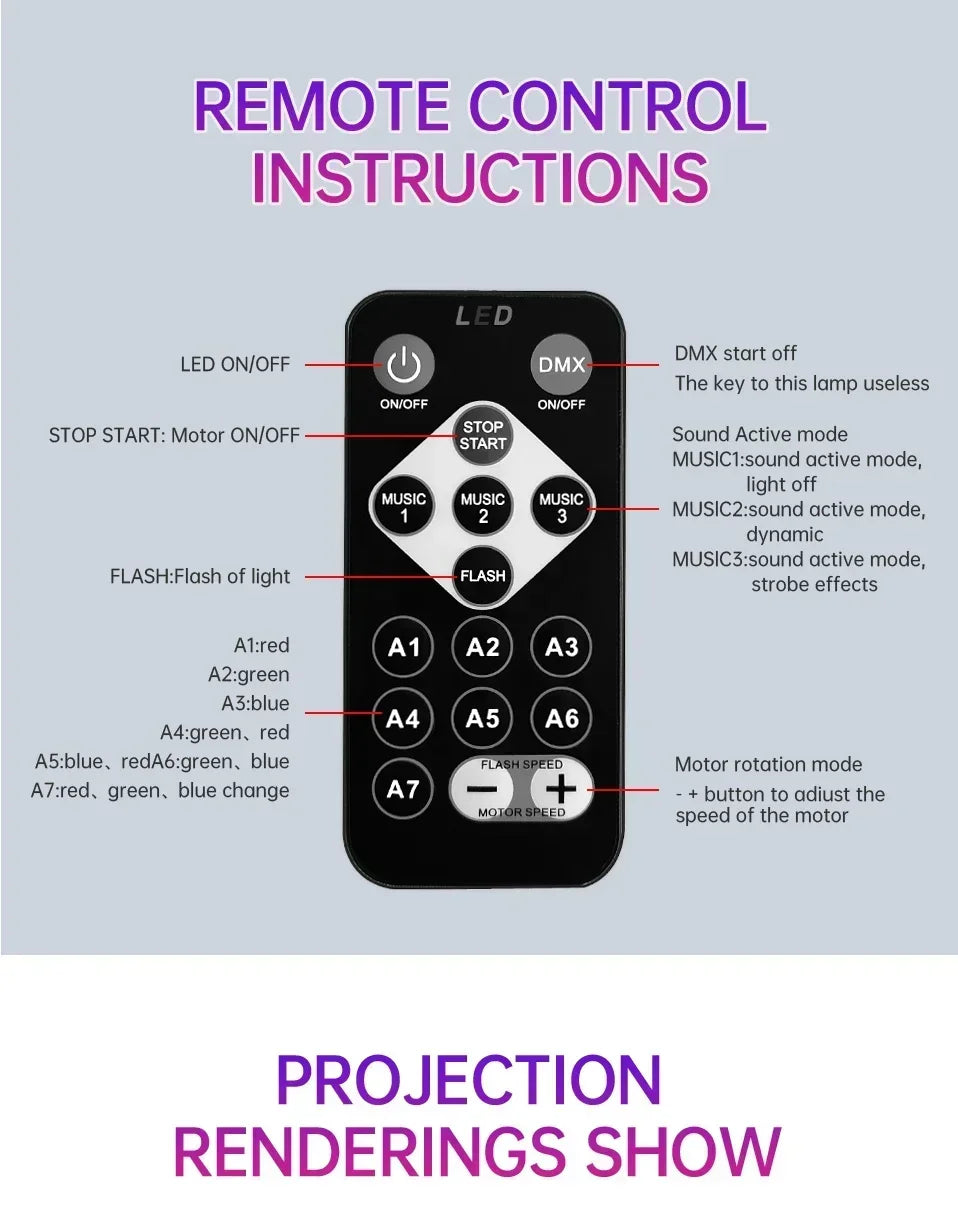 USB Galaxy Projector Light with Starry Sky, Aurora, Water Wave or Crystal Style Options, Decorative Bedroom and Party Lighting with Select Remote Versions