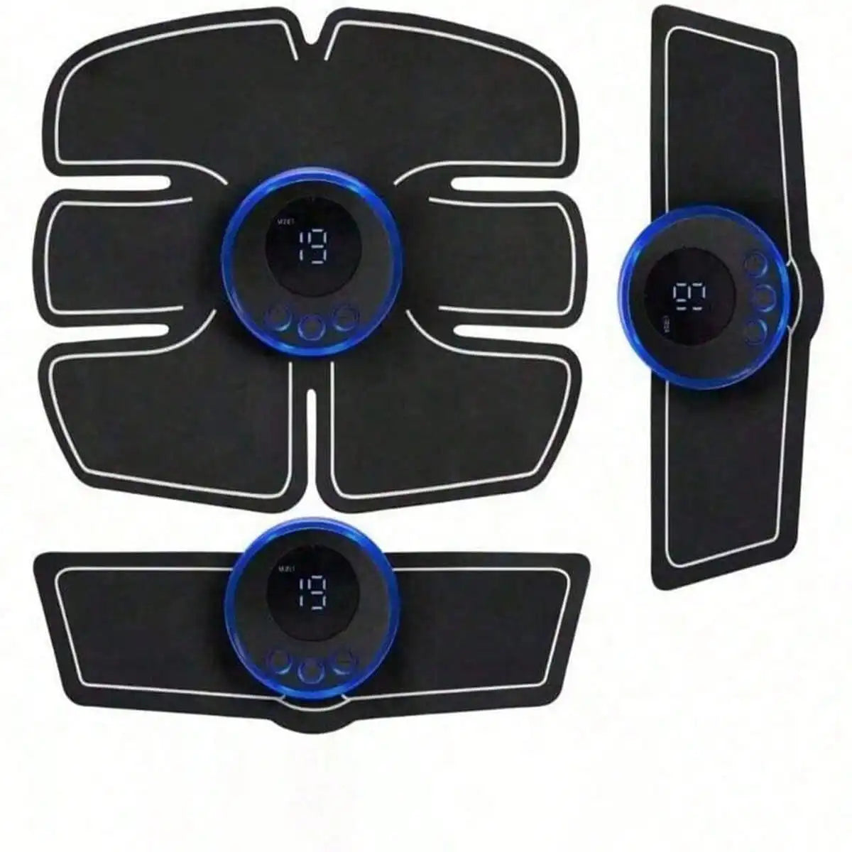 Abs Stimulator with Listed Rechargeable and Wireless Design, Portable Muscle Trainer in Remote black, abdomen Arm or black abdomen Configuration Options