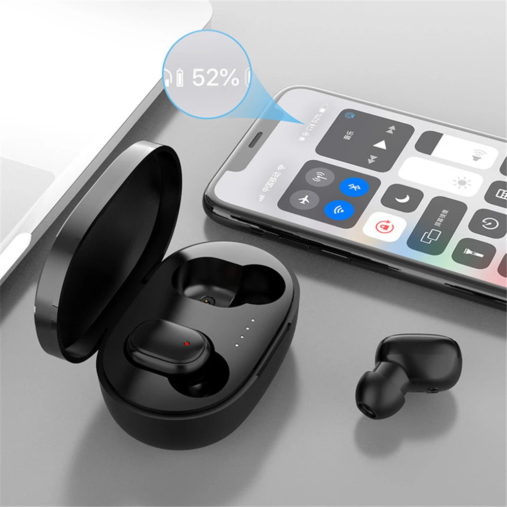 A6S Wireless Bluetooth Earphones, Bluetooth 5.0 Stereo Audio with Touch Control and Five Color Options for Compatible Phone Music and Everyday Calls