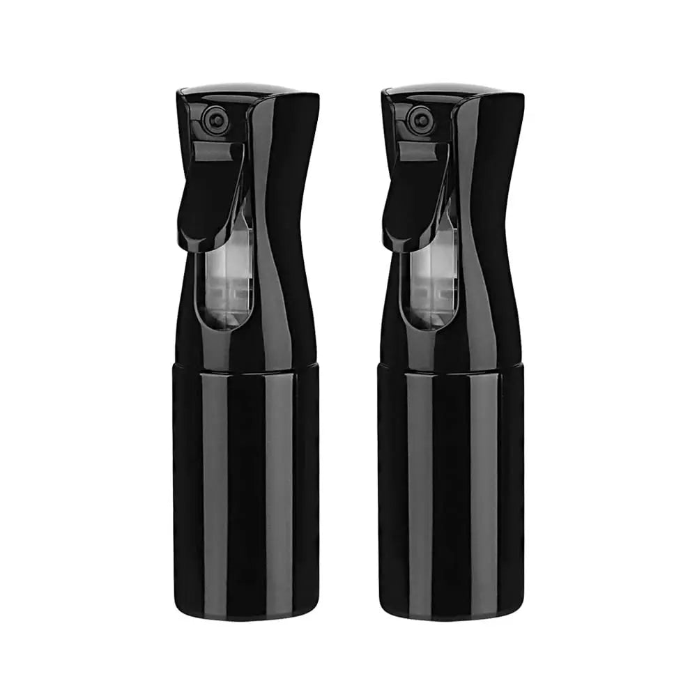 Hairdressing Spray Bottle 200ml, Refillable PET Continuous Fine Mist Water Sprayer in Black or White for Barber, Salon and At-Home Hair Styling