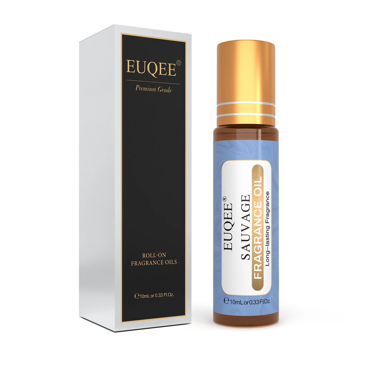 EUQEE Fragrance Oil 10ml with Gift Box, Single Scent Bottle in 36 Options Including Clean Cotton, White Musk, Strawberry, Mango and Coconut Vanilla