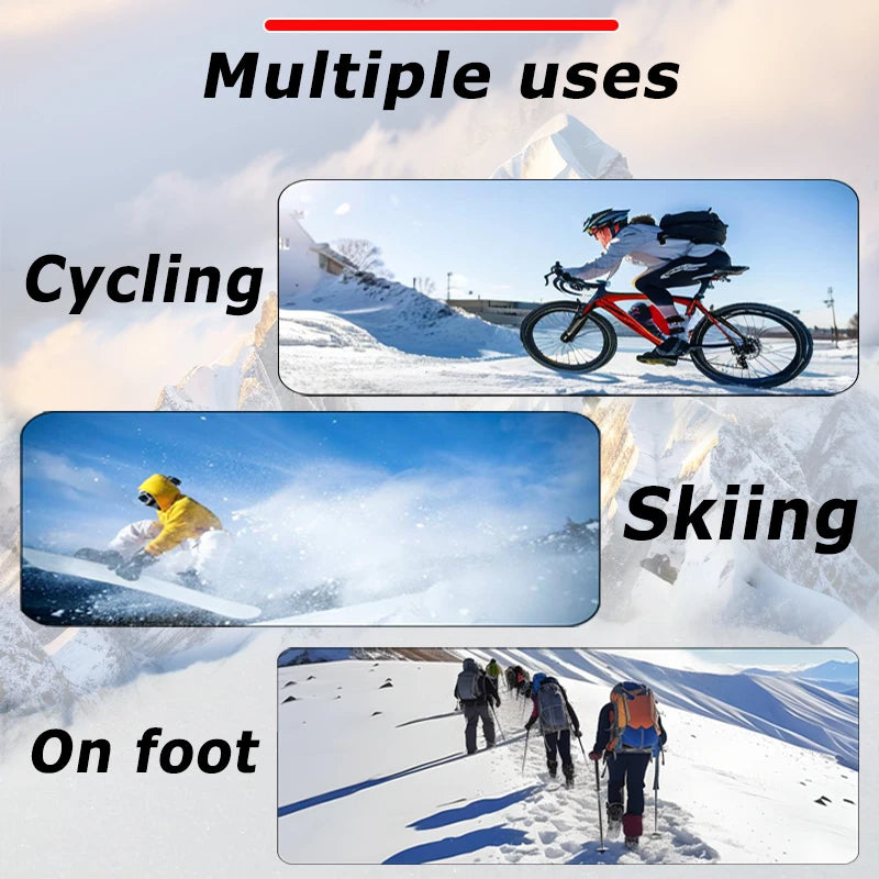Winter Touchscreen Gloves for Men and Women, Cold Weather Cycling, Running and Hiking Handwear in Gray or Black with M, L and XL Size Options