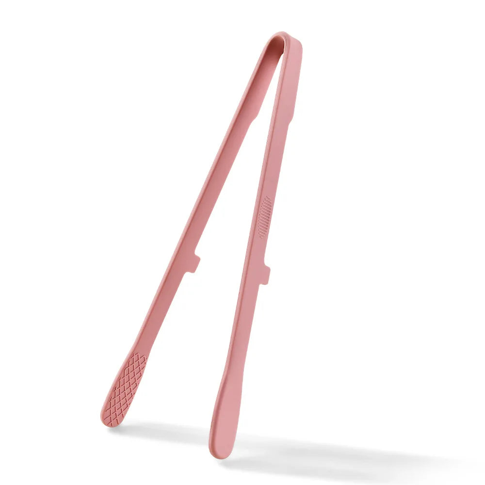 Silicone Kitchen Tongs with Wide-Tooth Grip and Extended Handle, Listed 26.5cm Serving Clip for Bread, Toast, Salad and Noodles with Color or 6PCS Options