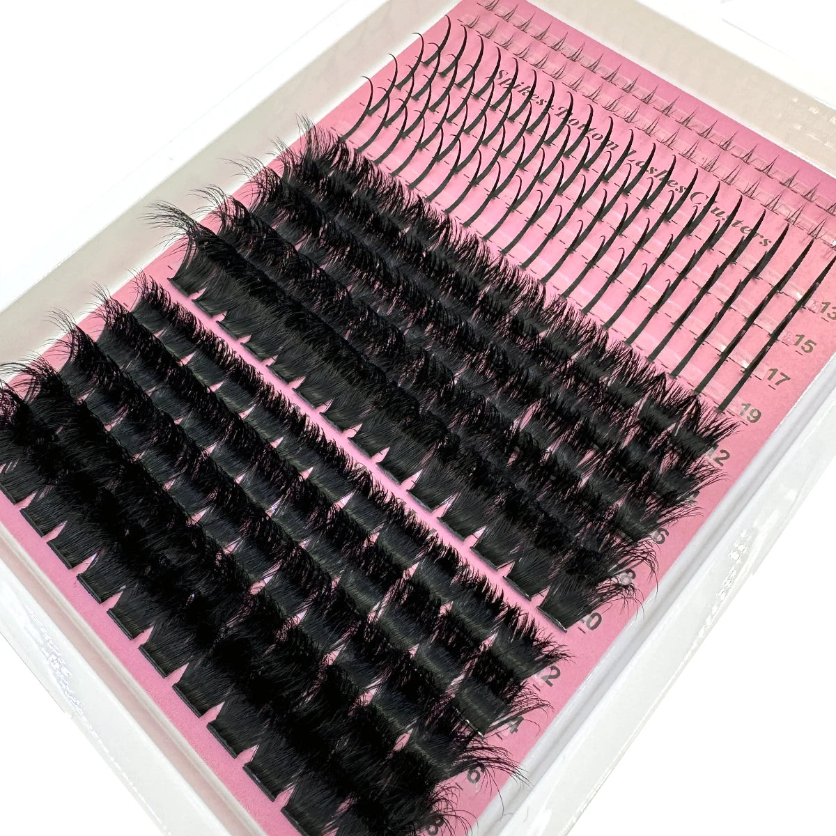 Multi-Row Lash Clusters and Spikes with Manga Style Options, 14, 15, 16 and 30-Row Labels Across 22 Selections for Adult Creative Eye Makeup Looks
