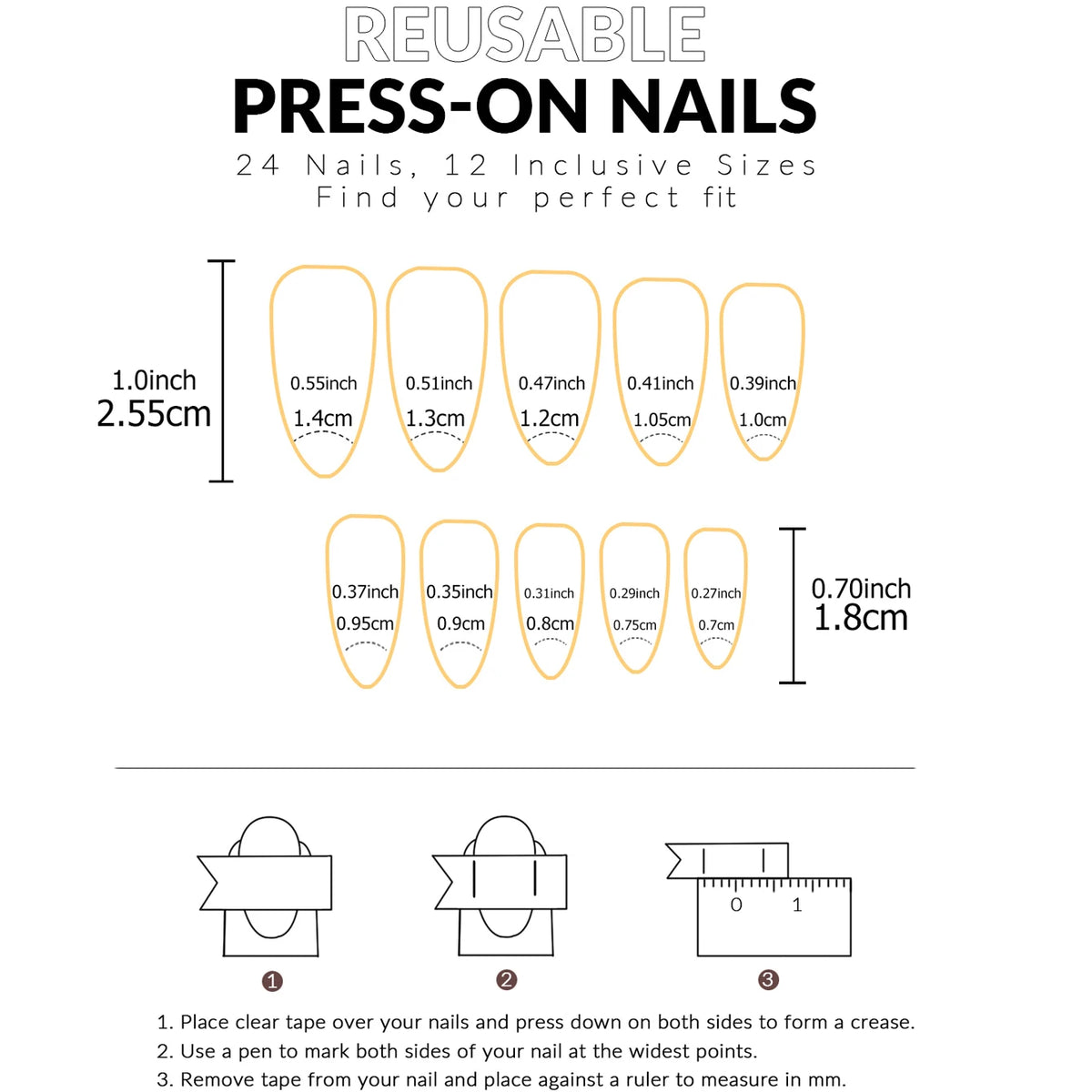 Glossy Fake Toenails with Listed 48-Piece Full-Cover Design, French-Inspired Nail Styling in Nine Color Options for Women's At-Home Pedicure and Vacation Looks