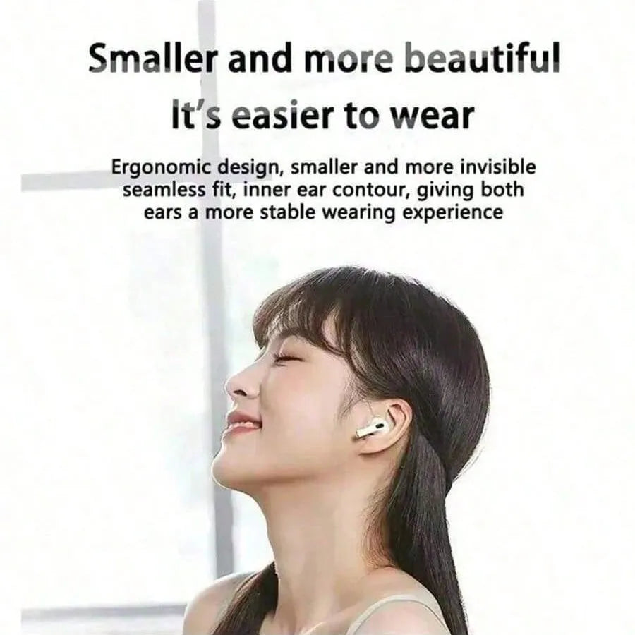TWS Bluetooth Music Earphones, Mini Wireless Earbud Style in White or Black for Personal Playlist Listening and Everyday Use with Compatible Audio Devices