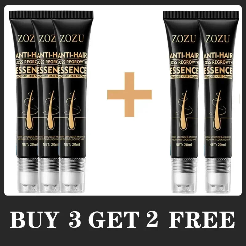 Scalp Massage Hair Oil with Biotin Reference and Bead Applicator, Men's Cosmetic Hair Care Serum in 1, 3, 5, 10 or 22-Piece Purchase Options