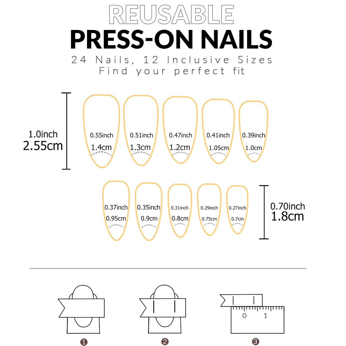 Glossy Fake Toenails with Listed 48-Piece Full-Cover Design, French-Inspired Nail Styling in Nine Color Options for Women's At-Home Pedicure and Vacation Looks